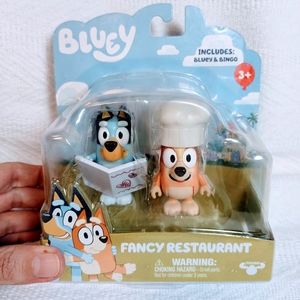 Bluey and Bingo Fancy Restaurant Figure set, NIB